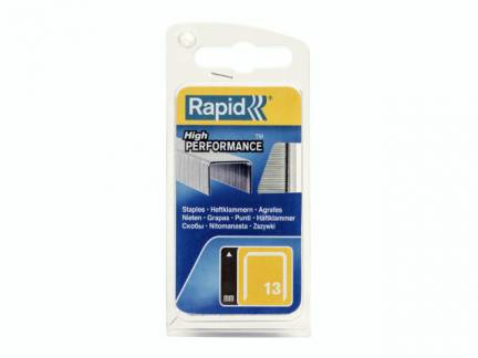 H&aelig;fteklammer Rapid Tools 13/10 galvaniserede 1100stk/pak
