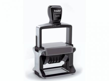 Datostempel Trodat 5480X komplet 67x46mm inkl. kliche