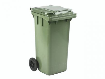 Affaldscontainer 120L gr&oslash;n UV-resistent