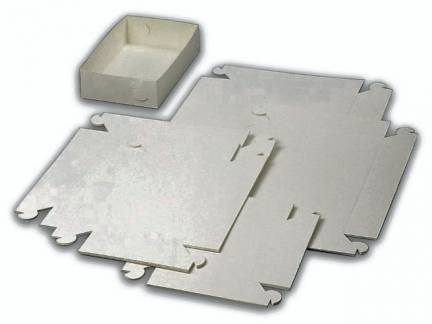 Kage&aelig;ske hvid 185x185x50mm 250stk/pak
