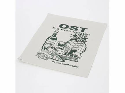 Indpakningspapir PE belagt 32x40cm 10kg Ost fra hele verden