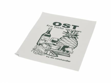 Indpakningspapir PE belagt 40x50cm 10kg Ost fra hele verden