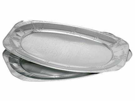 Serveringsfad oval aluminium 54,7x36cm 30stk/pak
