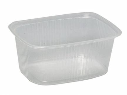 Plastbakke klar 250ml PP 100stk/pak