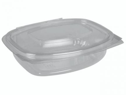 Salatb&aelig;ger m/h&aelig;ngslet l&aring;g oval 375ml klar A-PET 50stk/pak