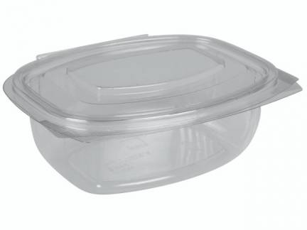 Salatb&aelig;ger m/h&aelig;ngslet l&aring;g oval 500ml klar A-PET 50stk/pak