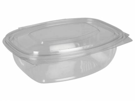 Salatb&aelig;ger m/h&aelig;ngslet l&aring;g APET klar oval 1000ml 50stk/pak