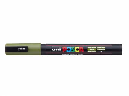 Paint marker Uni Posca PC-3M khaki green/grøn 0,9-1,3mm