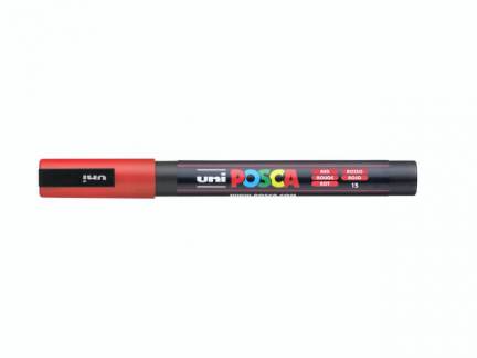 Paint marker Uni Posca PC-3M rød 0,9-1,3mm