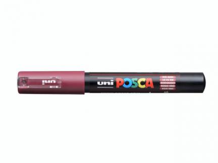 Paint marker Uni Posca PC-1M red wine/rød 0,7mm