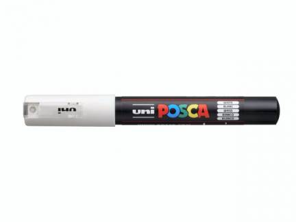 Paint marker Uni Posca PC-1M white/hvid 0,7mm