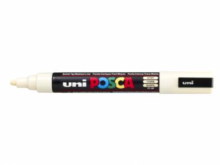 Paint marker Uni Posca PC-5M ivory 1,8-2,5mm hvid