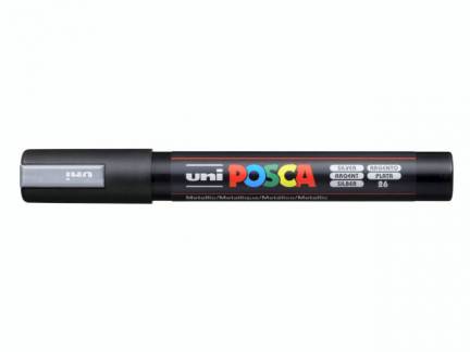 Paint marker Uni Posca PC-5M sølv1,8-2,5mm 