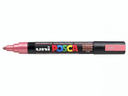 Paint marker Uni Posca PC-5M metallic red/rød 1,8-2,5mm 