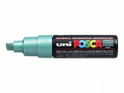 Paint marker Uni Posca PC-8K metallic grøn 8mm