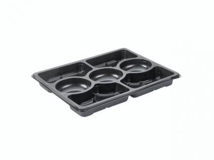 Plastplatte Selection Zen 7 rum sort 320x250x33mm 120stk/pak