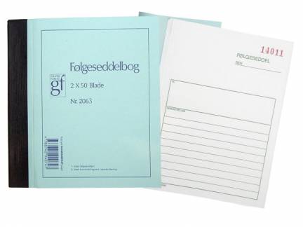 F&oslash;lgesedler grafisk 148x197mm 2x50ark/blk 2063