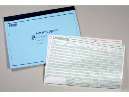 Kasserapport 2403 210x297mm 50 bl m/kopi