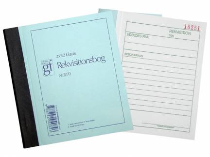 Rekvisitioner grafisk 2x50bl 108x150mm 2070