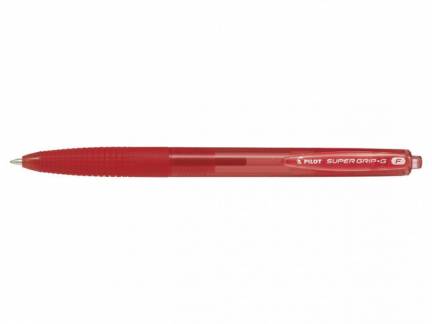 Kuglepen Pilot Super Grip G r&oslash;d fine 0.7 stregbr: 0,22mm