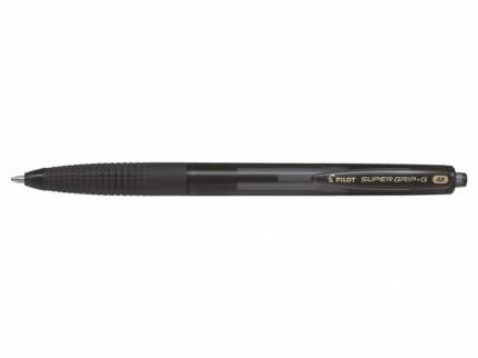 Kuglepen Pilot Super Grip G sort medium 1.0 stregbr: 0,27mm