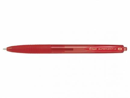Kuglepen Pilot Super Grip G r&oslash;d medium 1.0 stregbr: 0,27mm