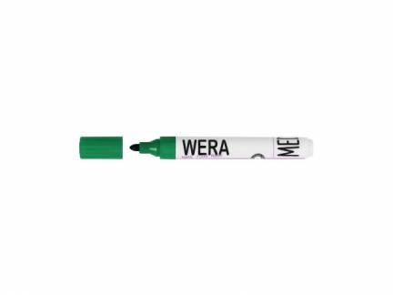 Marker WERA gr&oslash;n permanent rund spids 2mm
