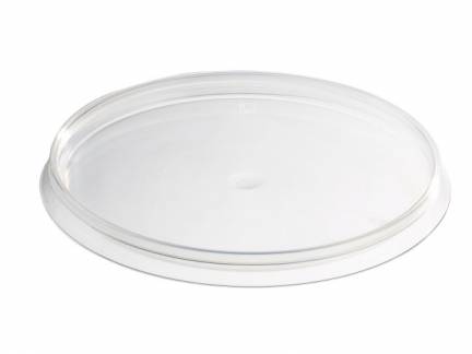 L&aring;g PP til plastb&aelig;ger 565ml &Oslash;118mm transparent 88stk/pak