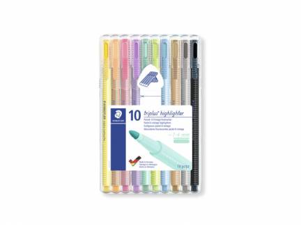 Tekstmarker STAEDTLER 362 Triplus 1-4mm assorteret 10stk/s&aelig;t