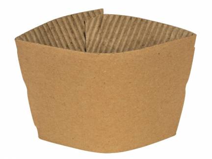 Kop sleeve pap Gastro-Line brun 11,7x6cm 100stk/pak