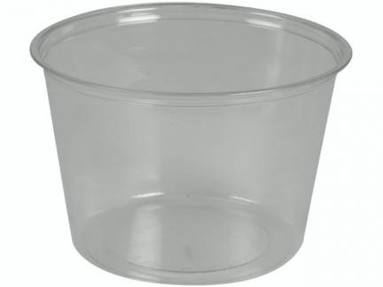 Portionsb&aelig;ger PLA klar 4oz 120ml 4,7cm &Oslash;7cm 100stk/pak