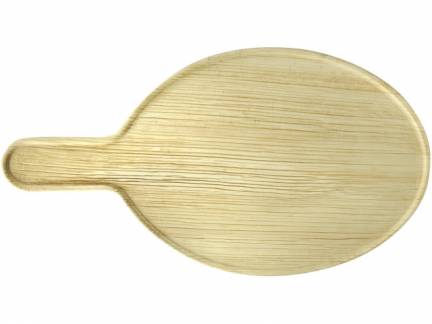 Serveringsplatte palmeblad natur 36x20x0,5cm 25stk/pak