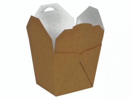 Take Away boks brun 450ml 10x9,5x8,5cm kraft 50stk/pak