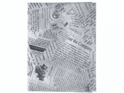 Burgerpapir 30x40cm 40g hvid m/avistryk 500ark/pak