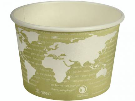 B&aelig;ger World Art 7,72cm &Oslash;11,45cm gr&oslash;n PLA/pap 16oz 470ml 25stk/pak
