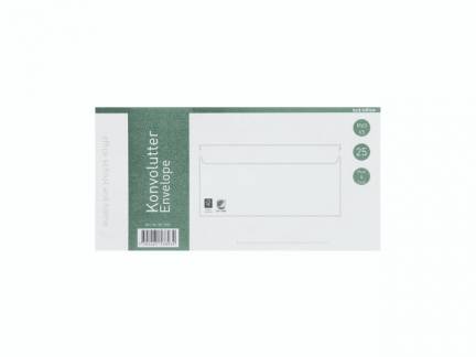 Kuverter M65 m/rude 90g Peel & Seal 110x220mm 25stk/pak