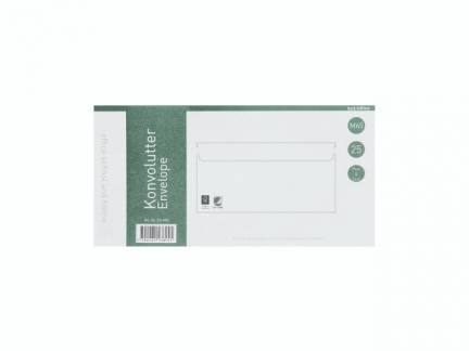 Kuverter M65 70g Peel & Seal 110x220mm 25stk/pak