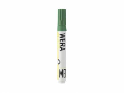 Whiteboardmarker WERA gr&oslash;n kantet spids 1-4mm