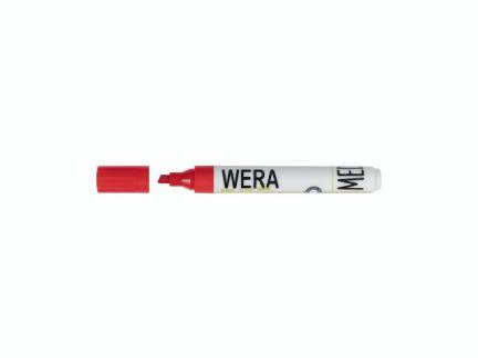 Whiteboardmarker WERA r&oslash;d kantet spids 1-4mm