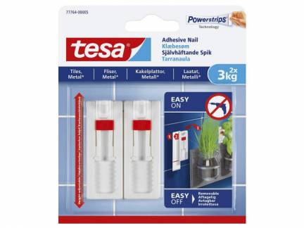Kl&aelig;bes&oslash;m tesa t/fliser og metal justerbar 3kg 2stk/pak