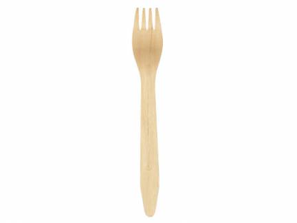 Gaffel birketr&aelig; Gastro-Line brun 16,5cm komposterbar 100stk/pak