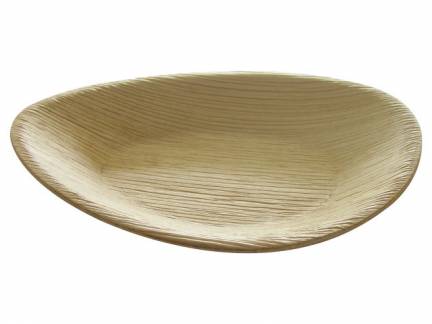 Tallerken palmeblad Hampi natur 17x11,5x2,5cm komposterbar 25stk/ps