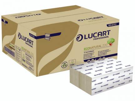 H&aring;ndkl&aelig;deark Lucart T3 Natural 2-lags nonstop 24x20cm 8cm 100% genbrugspapir