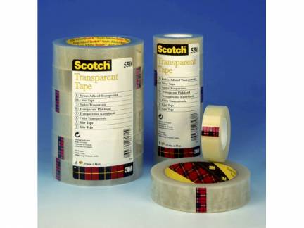 Tape Scotch kontortape 550 transparent 15mmx66m