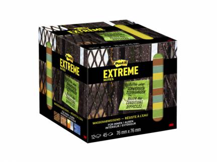 Post-it blok Extreme ass. 76x76mm 12blk/pak