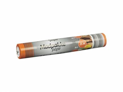 Madpakkepapir 28cmx25m bleget