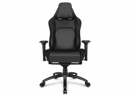 Kontorstol E-sport L33T PU sort Gaming Pro Level