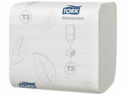 Toiletpapir ark Tork Bulk T3 Advanced 2-lags 36x252stk/kar 114277