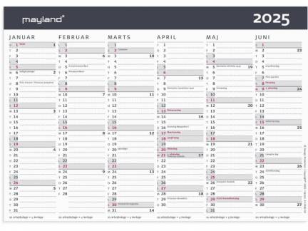 Kontorkalender Moderne A5 2025 25 0580 50