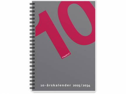 10-årskalender A5 m/illu. 2025